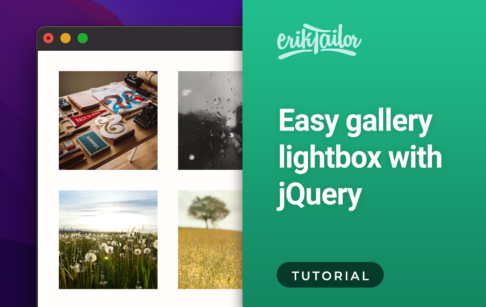 Easy gallery lightbox with jQuery