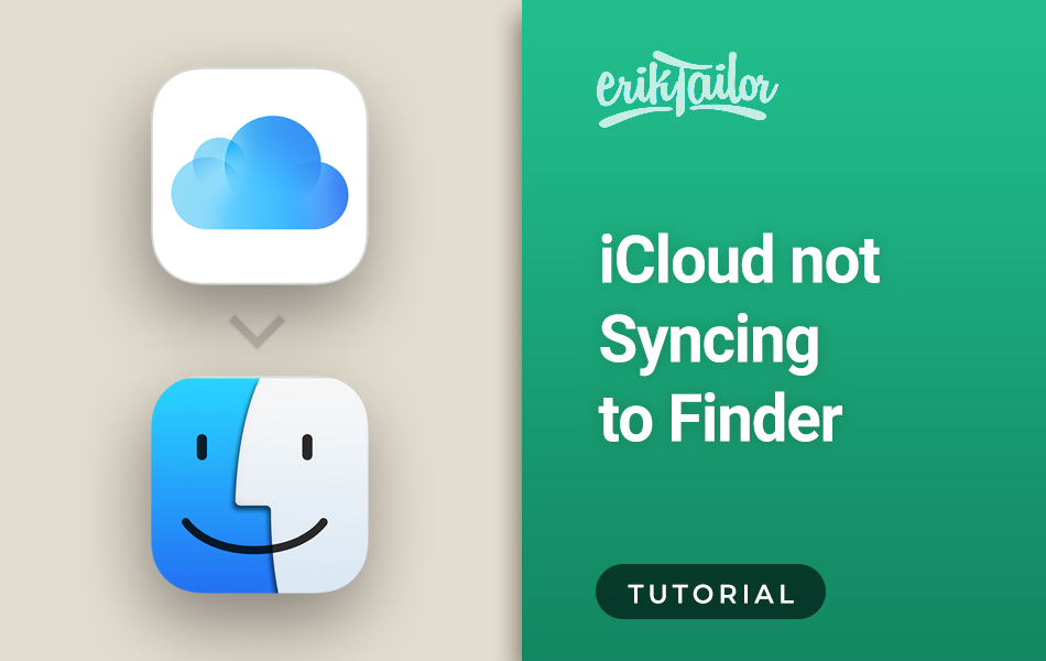 iCloud not syncing to Finder