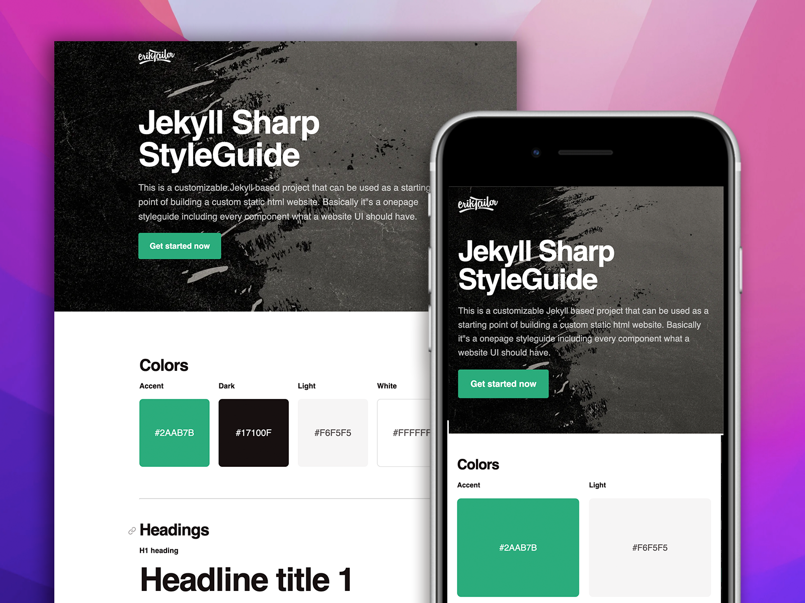 Jekyll Sharp Styleguide Template