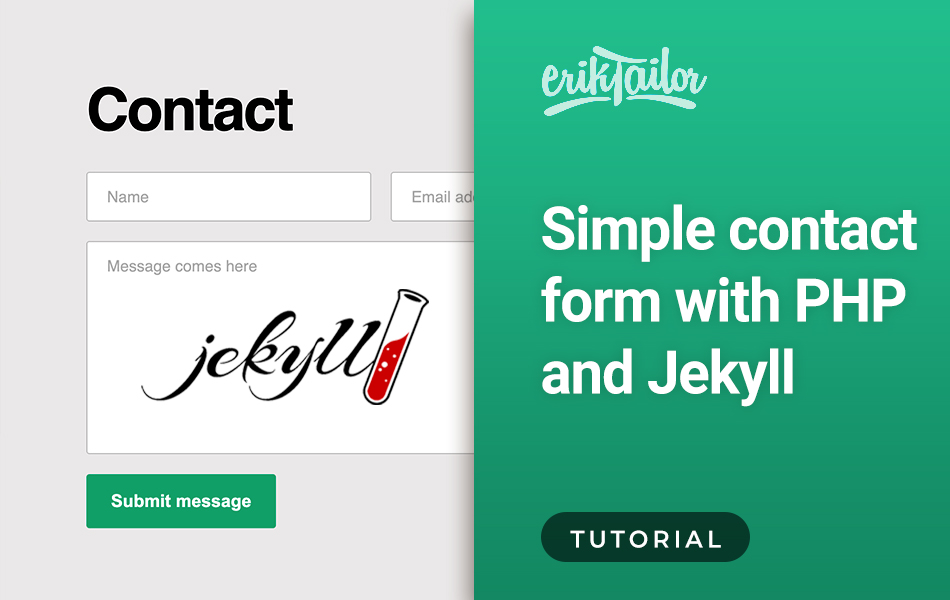 Simple contact form with PHP and Jekyll